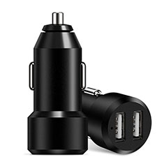 3.4A Car Charger Adapter Dual USB Twin Port Cigarette Lighter USB Charger Universal Fast Charging for Alcatel 1C 2019 Black