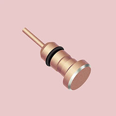 3.5mm Anti Dust Cap Earphone Jack Plug Cover Protector Plugy Stopper Universal D04 for Oppo Reno7 4G Rose Gold