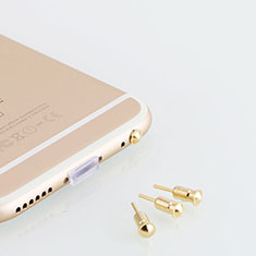 3.5mm Anti Dust Cap Earphone Jack Plug Cover Protector Plugy Stopper Universal D05 for Apple iPhone 13 Pro Max Gold