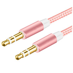 3.5mm Male to Male Stereo Aux Auxiliary Audio Extension Cable A06 for Apple MacBook Pro 13 Pink