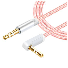 3.5mm Male to Male Stereo Aux Auxiliary Audio Extension Cable A08 for Apple MacBook Pro 13 Pink