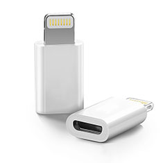 Android Micro USB to Lightning USB Cable Adapter H01 for Apple iPhone 12 Max White