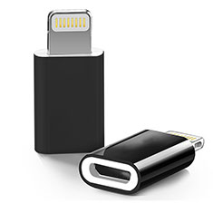 Android Micro USB to Lightning USB Cable Adapter H01 for Apple iPhone 6S Plus Black