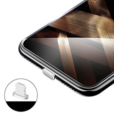 Anti Dust Cap Lightning Jack Plug Cover Protector Plugy Stopper Universal H02 for Apple iPhone X Silver