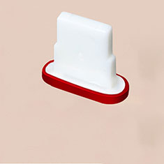 Anti Dust Cap Lightning Jack Plug Cover Protector Plugy Stopper Universal J07 for Apple iPhone 13 Red