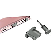 Anti Dust Cap Micro USB-B Plug Cover Protector Plugy Android Universal H01 for Samsung Galaxy J7 2016 J710F J710FN Dark Gray