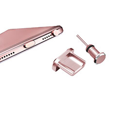 Anti Dust Cap Micro USB-B Plug Cover Protector Plugy Android Universal H01 for Oppo A95 4G Rose Gold