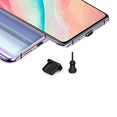 Anti Dust Cap Micro USB-B Plug Cover Protector Plugy Android Universal H02 for Xiaomi Mi 10T Lite 5G Black
