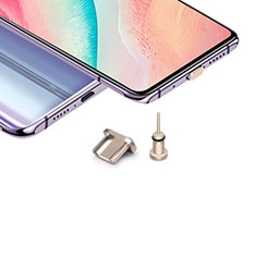 Anti Dust Cap Micro USB-B Plug Cover Protector Plugy Android Universal H02 for Oppo Reno7 A Gold