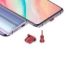 Anti Dust Cap Micro USB-B Plug Cover Protector Plugy Android Universal H02 for Oneplus 8T 5G Red