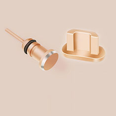 Anti Dust Cap Micro USB Plug Cover Protector Plugy Android Universal C02 for Oppo Reno7 4G Gold