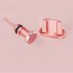 Anti Dust Cap Micro USB Plug Cover Protector Plugy Android Universal C02 for Oppo Find X3 Neo 5G Rose Gold