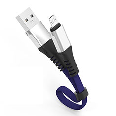 Charger Micro USB Data Cable Charging Cord Android Universal 30cm S03 Blue
