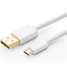 Charger Micro USB Data Cable Charging Cord Android Universal A01 for Asus Zenfone 4 Max ZC554KL White