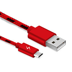 Charger Micro USB Data Cable Charging Cord Android Universal A03 for Oppo Reno8 Pro+ Plus 5G Red