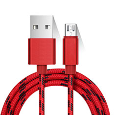Charger Micro USB Data Cable Charging Cord Android Universal M01 for Oppo Reno7 5G Red