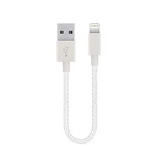Charger USB Data Cable Charging Cord 15cm S01 for Apple iPhone 12 Pro White