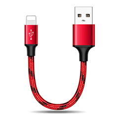 Charger USB Data Cable Charging Cord 25cm S03 for Apple iPad 4 Red