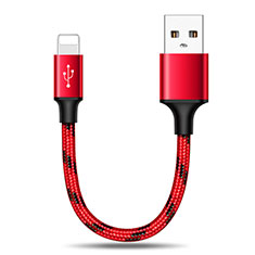 Charger USB Data Cable Charging Cord 25cm S03 for Apple iPad Air 4 10.9 (2020) Red