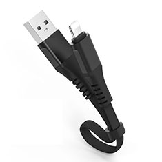 Charger USB Data Cable Charging Cord 30cm S04 for Apple iPhone 13 Mini Black