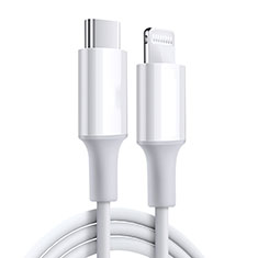 Charger USB Data Cable Charging Cord C02 for Apple iPhone 12 White