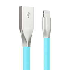 Charger USB Data Cable Charging Cord C05 for Apple iPhone 13 Mini Sky Blue