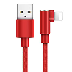 Charger USB Data Cable Charging Cord D17 for Apple iPhone 14 Plus Red