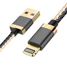 Charger USB Data Cable Charging Cord D24 for Apple iPhone Xs Black