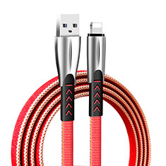 Charger USB Data Cable Charging Cord D25 for Apple iPad 10.2 (2020) Red