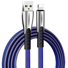 Charger USB Data Cable Charging Cord D25 for Apple iPod Touch 5 Blue