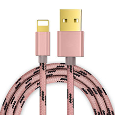 Charger USB Data Cable Charging Cord L01 for Apple iPhone 12 Rose Gold