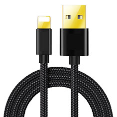 Charger USB Data Cable Charging Cord L02 for Apple iPhone 14 Black