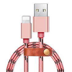 Charger USB Data Cable Charging Cord L05 for Apple iPad Pro 12.9 (2017) Pink