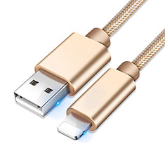 Charger USB Data Cable Charging Cord L08 for Apple iPhone 14 Gold