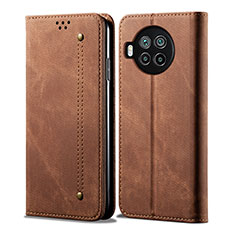 Cloth Case Stands Flip Cover B01S for Xiaomi Mi 10i 5G Brown