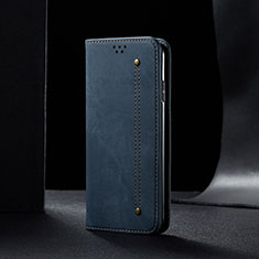 Cloth Case Stands Flip Cover B01S for Xiaomi Mi 12T Pro 5G Blue