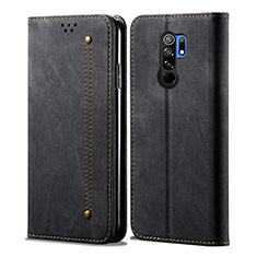 Cloth Case Stands Flip Cover B01S for Xiaomi Redmi 9 Black