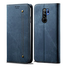 Cloth Case Stands Flip Cover B01S for Xiaomi Redmi 9 Blue