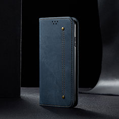 Cloth Case Stands Flip Cover B01S for Xiaomi Redmi 9T 4G Blue