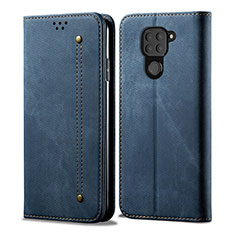 Cloth Case Stands Flip Cover B01S for Xiaomi Redmi Note 9 Blue