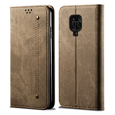 Cloth Case Stands Flip Cover B01S for Xiaomi Redmi Note 9S Khaki