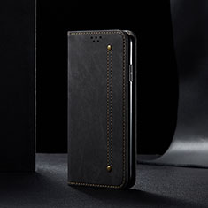Cloth Case Stands Flip Cover B02S for Xiaomi Redmi 9C NFC Black