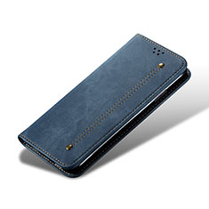 Cloth Case Stands Flip Cover B03S for Samsung Galaxy S21 5G Blue