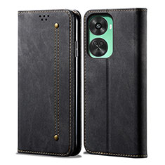 Cloth Case Stands Flip Cover for Huawei Nova 11 SE Black