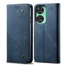 Cloth Case Stands Flip Cover for Huawei Nova 11 SE Blue