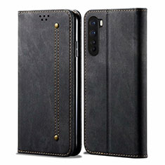 Cloth Case Stands Flip Cover for OnePlus Nord Black