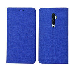 Cloth Case Stands Flip Cover for Oppo Reno2 Z Blue