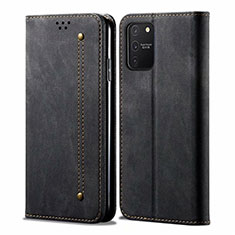 Cloth Case Stands Flip Cover for Samsung Galaxy M80S Black