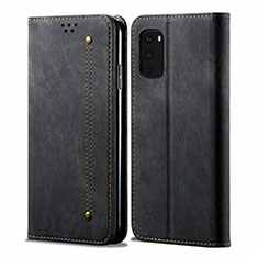 Cloth Case Stands Flip Cover for Samsung Galaxy S20 FE 4G Black