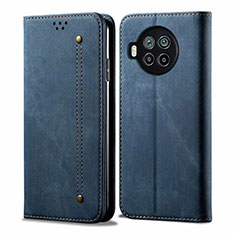 Cloth Case Stands Flip Cover for Xiaomi Mi 10i 5G Blue